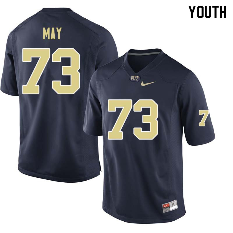 Youth #73 Mark May Pittsburgh Panthers College Football Jerseys Sale-Navy